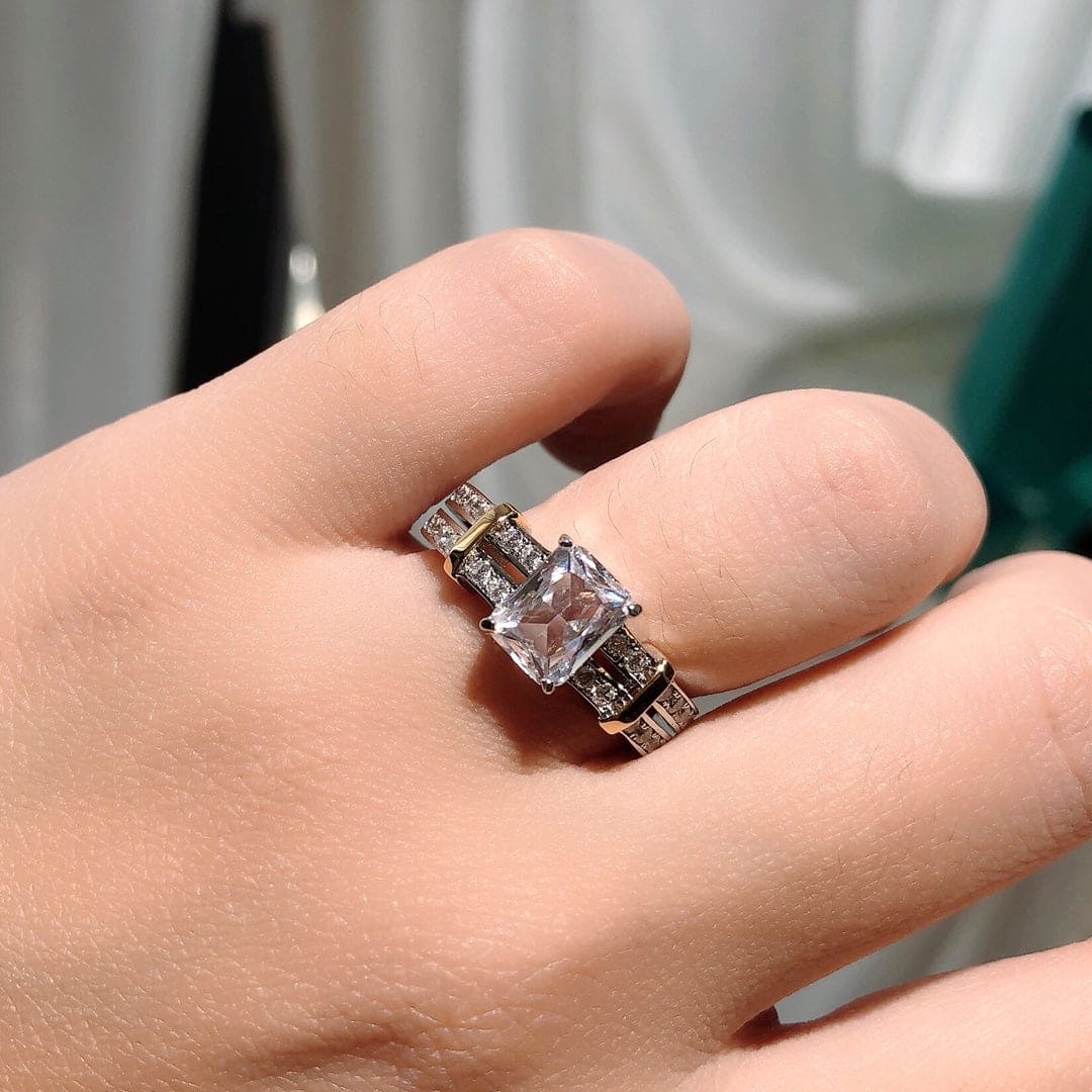 Tiffany Moissanite Ring - 18K Gold