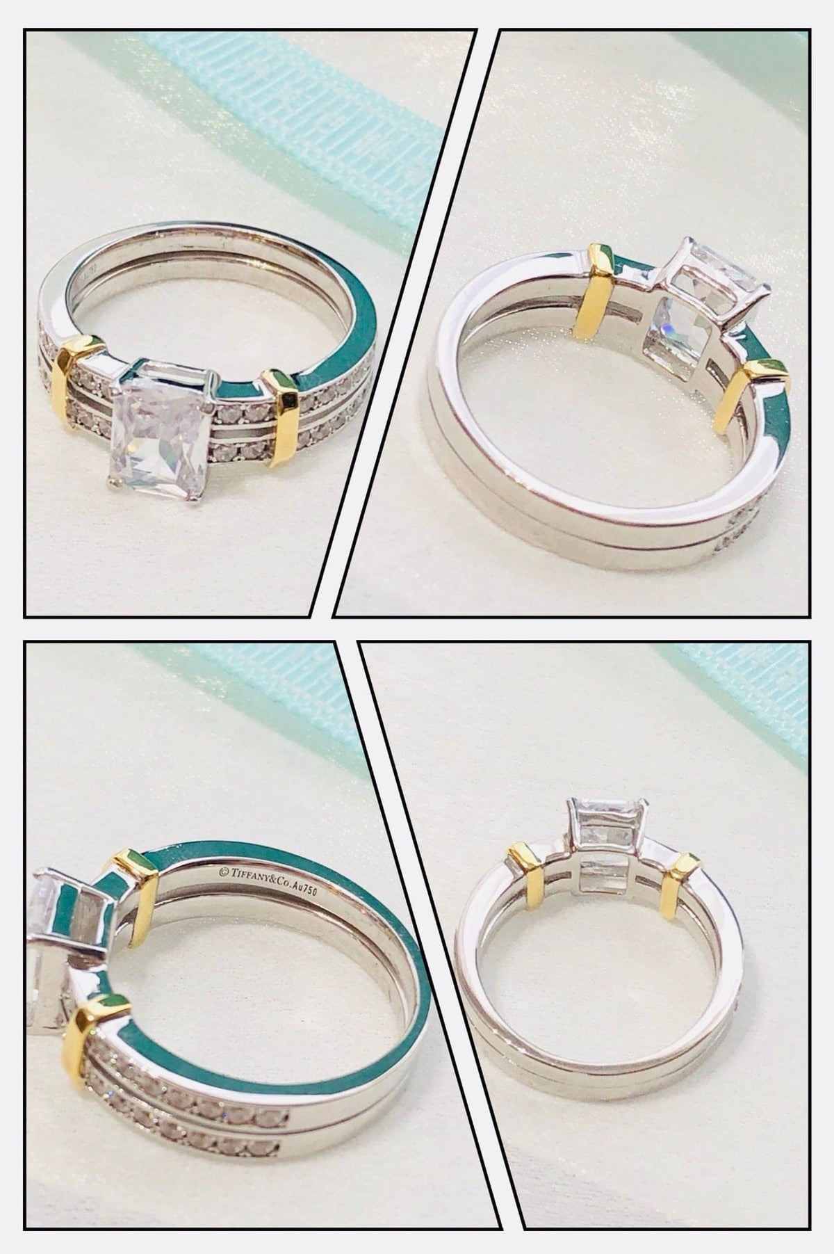 Tiffany Moissanite Ring - 18K Gold