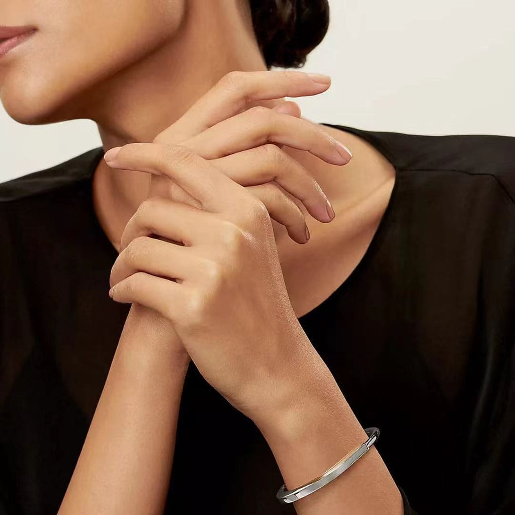 Tiffany Lock Bangle Bracelet - 18K Gold