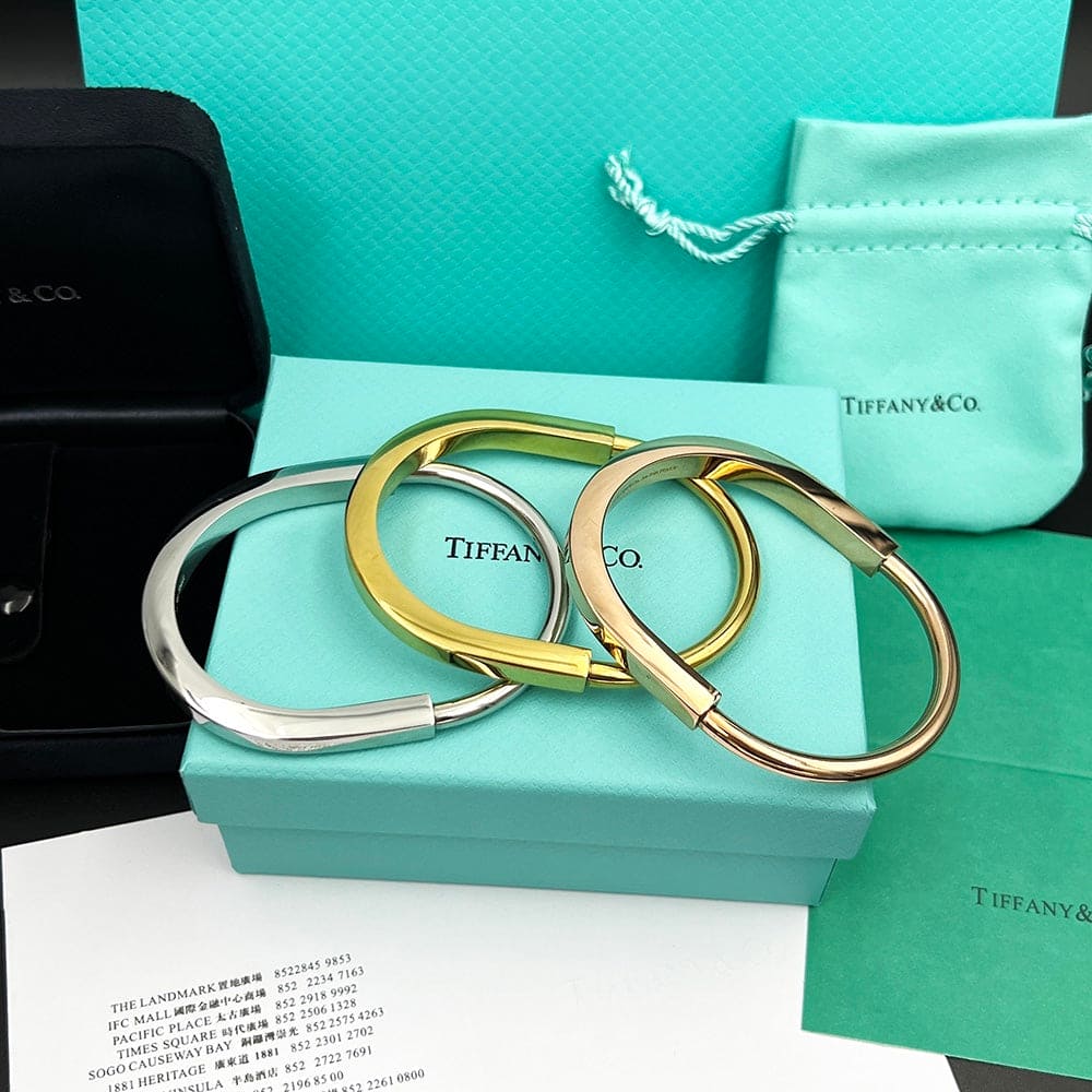 Tiffany Lock Bangle Bracelet - 18K Gold