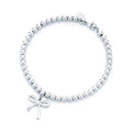 Tiffany Bow Charm Bead Bracelet - 18K White Gold