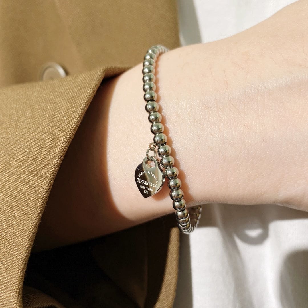 Return to Tiffany Heart Tag Bracelet - 18K White Gold