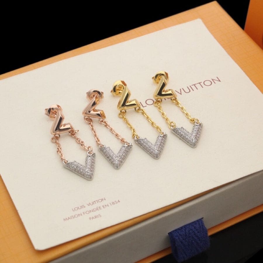 Louis Vuitton Volt Upside Down Earrings - 18K Gold