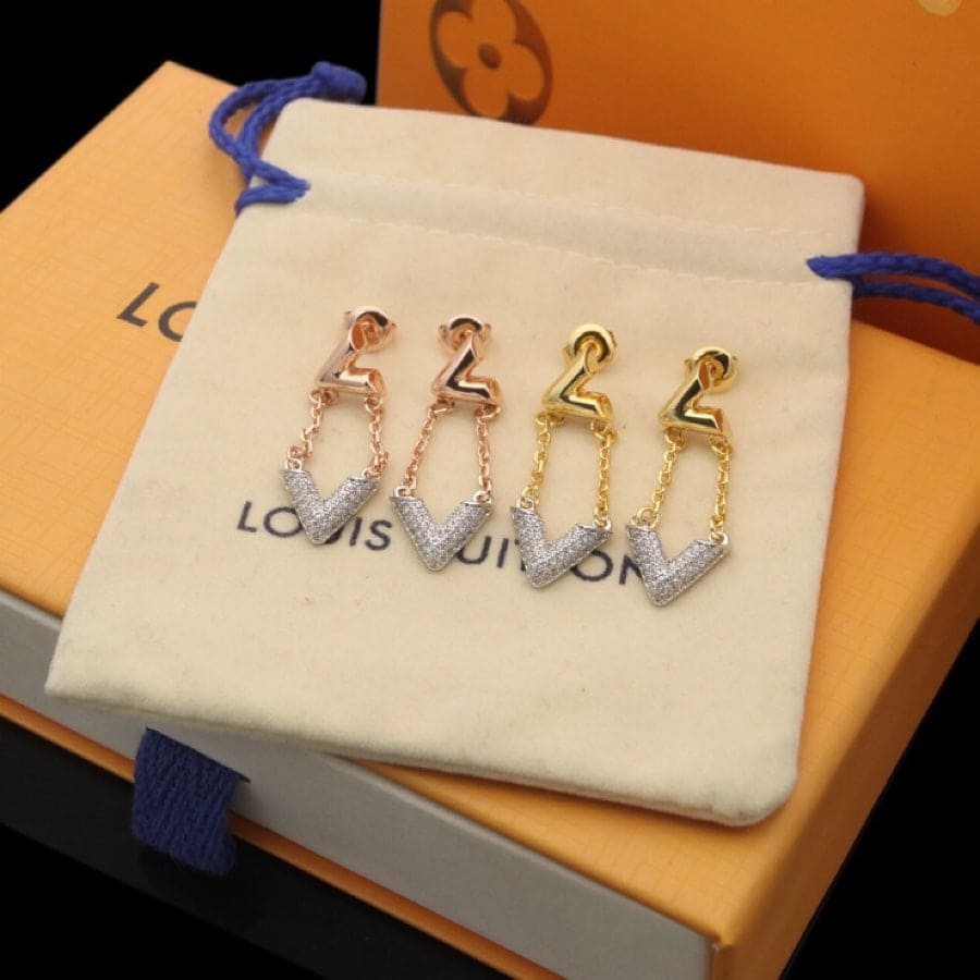 Louis Vuitton Volt Upside Down Earrings - 18K Gold