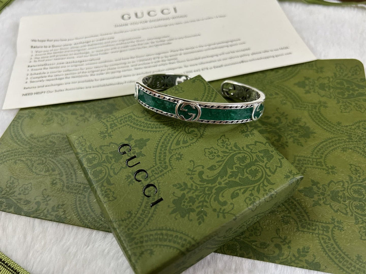 Gucci Double G Interlocking G Bangle Bracelet
