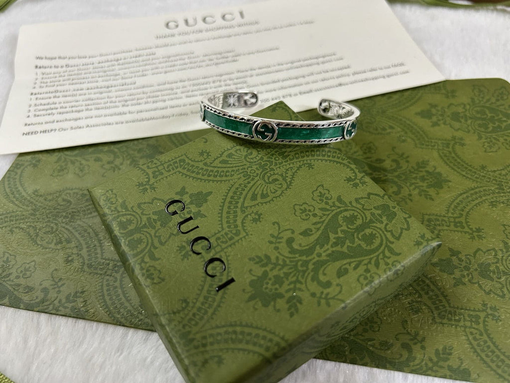 Gucci Double G Interlocking G Bangle Bracelet