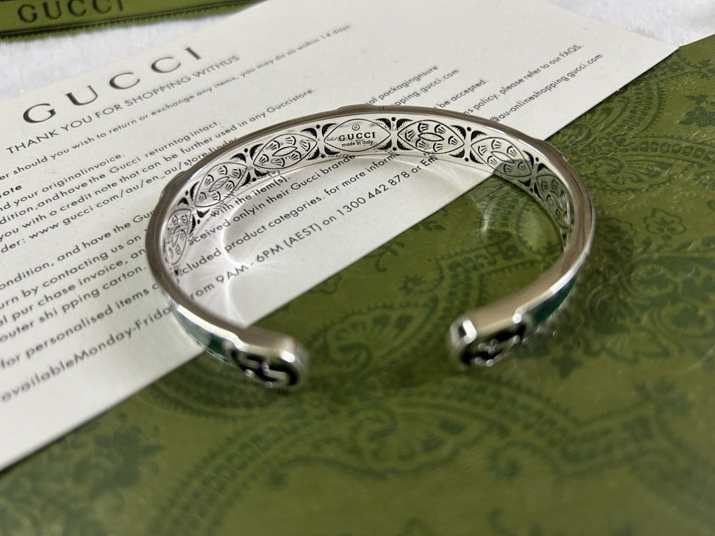Gucci Double G Interlocking G Bangle Bracelet