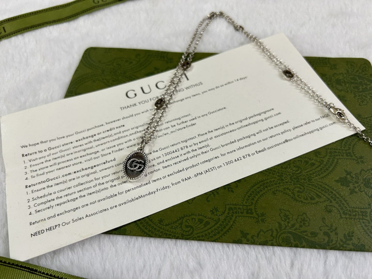 Gucci Double G Pendant Necklace