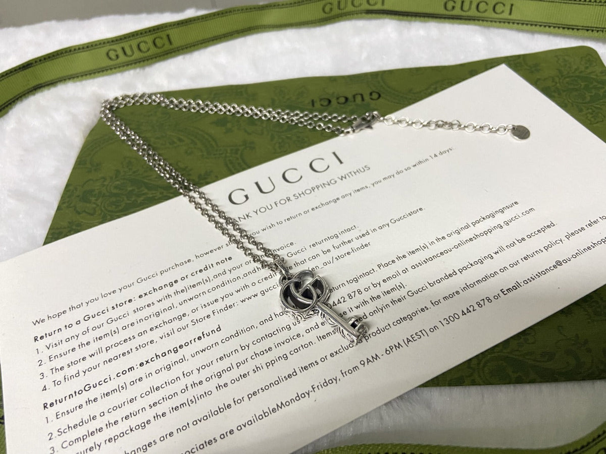 Gucci Double G Key Necklace