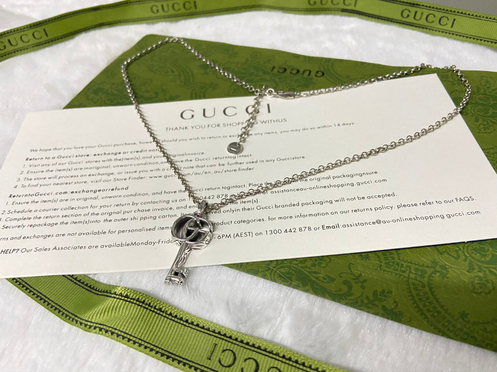 Gucci Double G Key Necklace