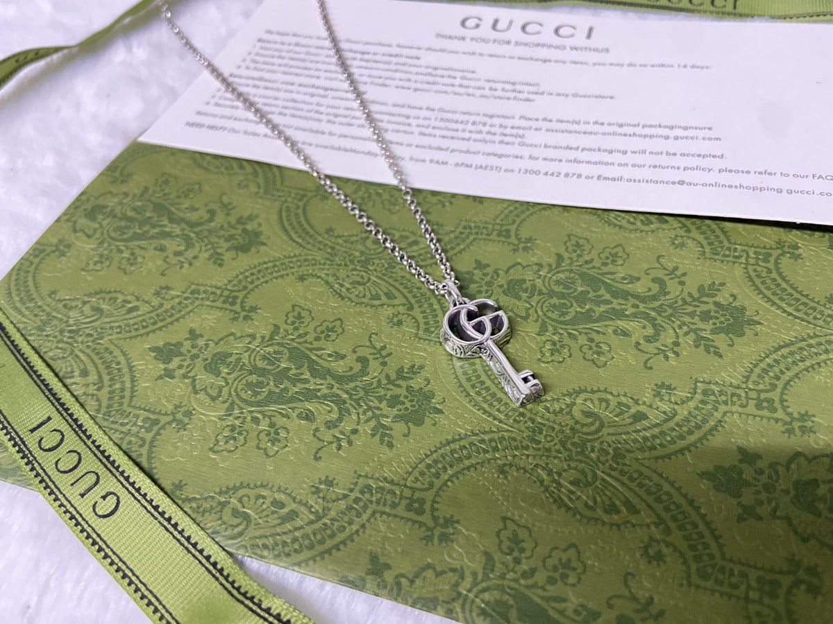 Gucci Double G Key Necklace