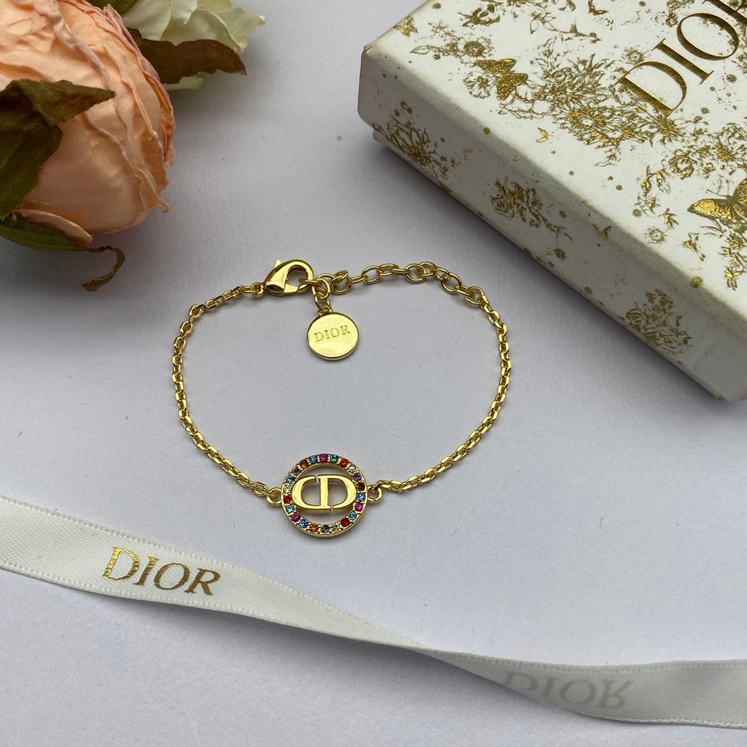 Dior Petit CD Multicolor Crystal Bracelet