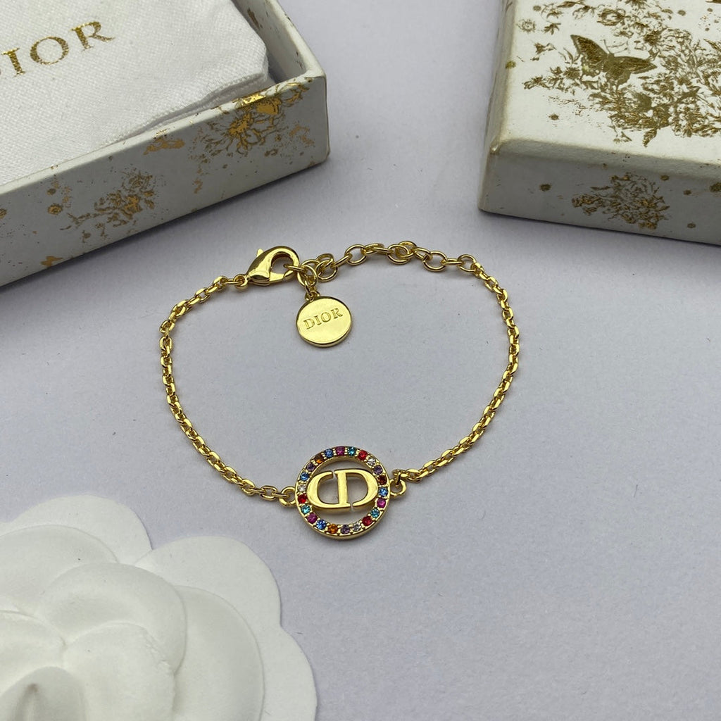 Dior Petit CD Multicolor Crystal Bracelet