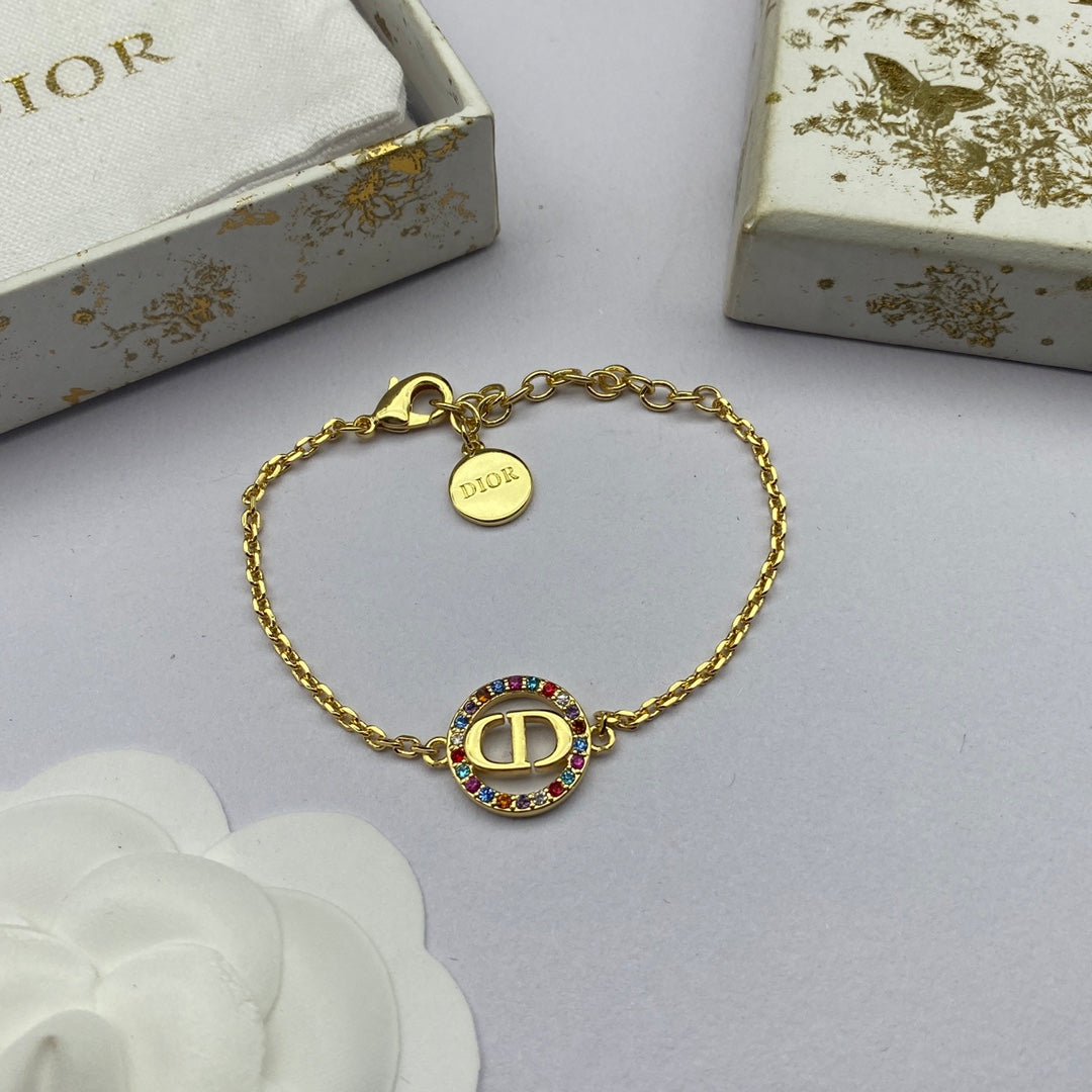 Dior Petit CD Multicolor Crystal Bracelet