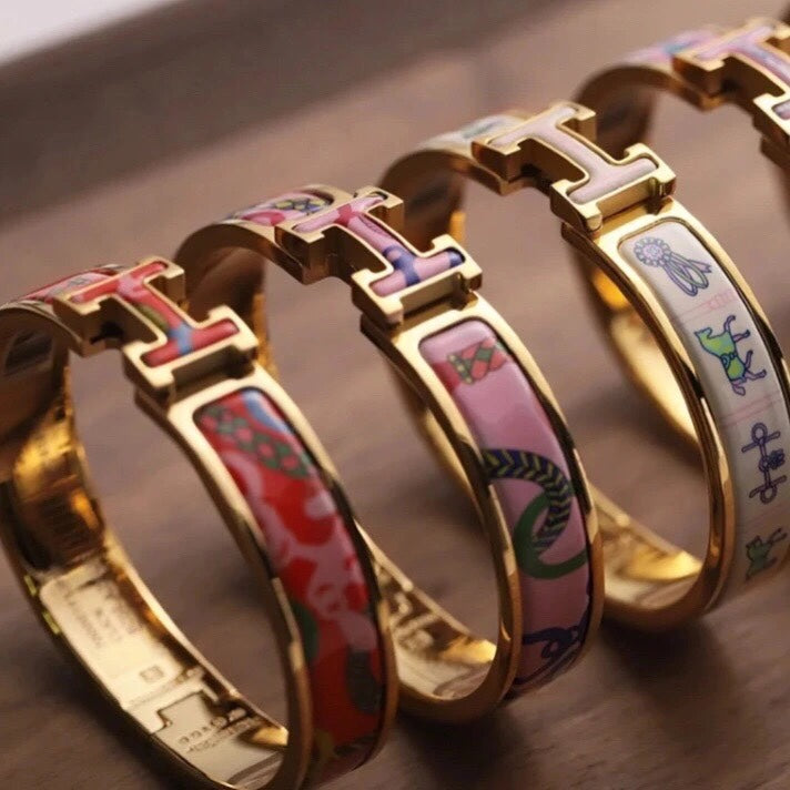 Hermes Clic H Panoplie Equestre Red Bracelet