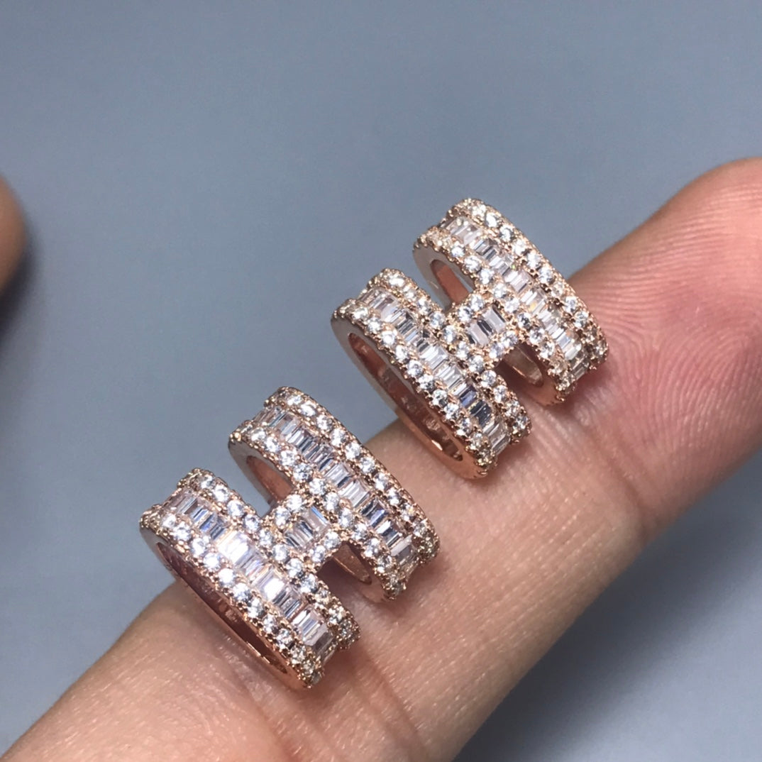 Hermes Pop Moissanite Earrings