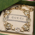 Gucci Double G Tiger Bracelet