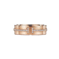Tiffany Narrow Moissanite Ring - 18K Rose Gold
