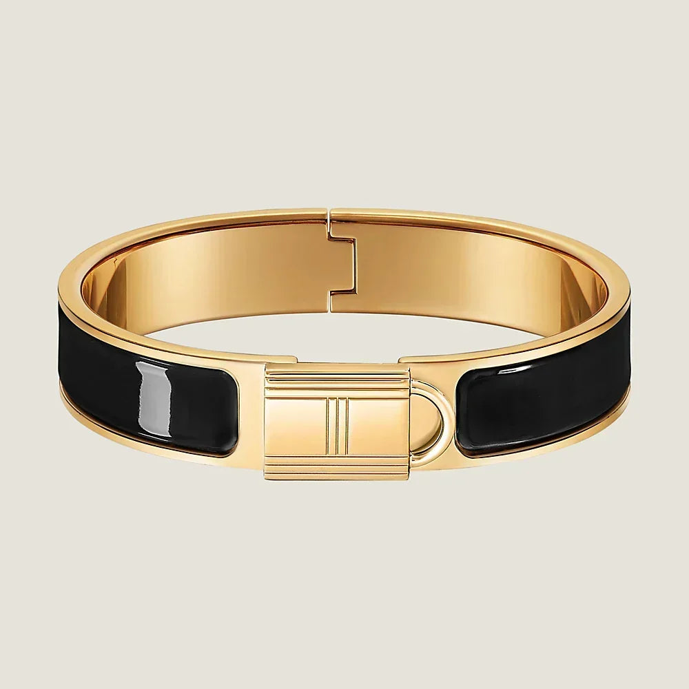 Hermes Clic Cadenas Black Bracelet