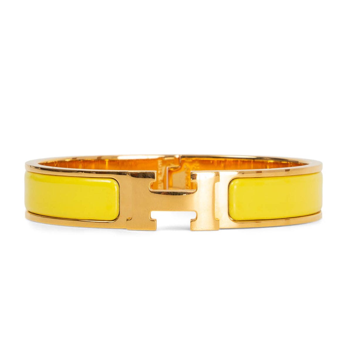 Hermes Clic H Yellow Bracelet