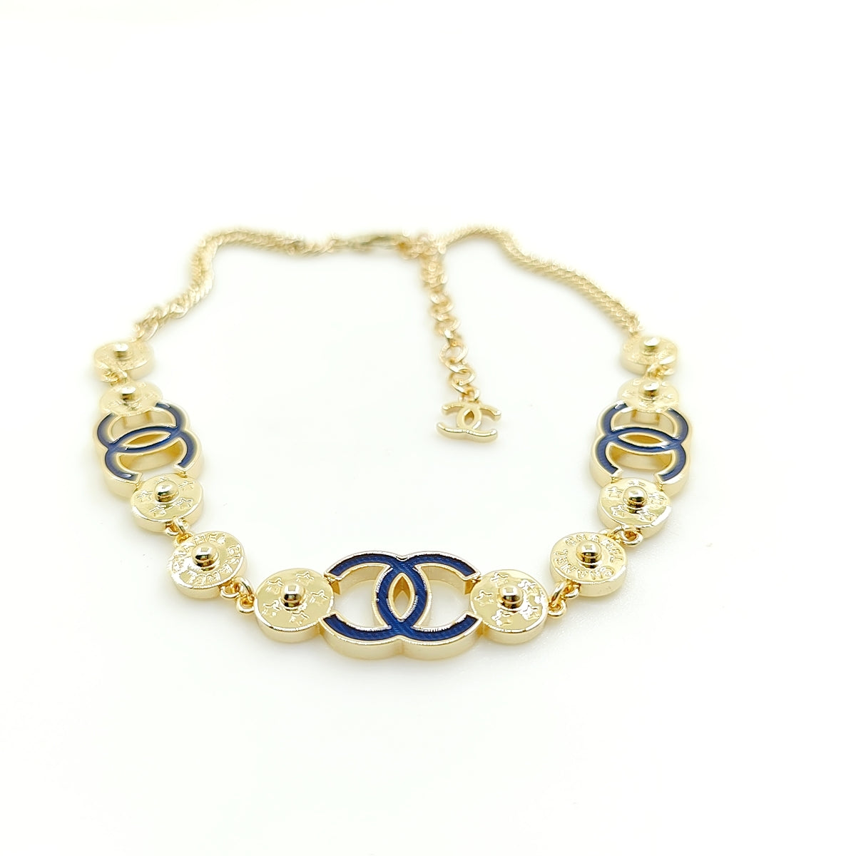 Chanel Blue Choker Necklace