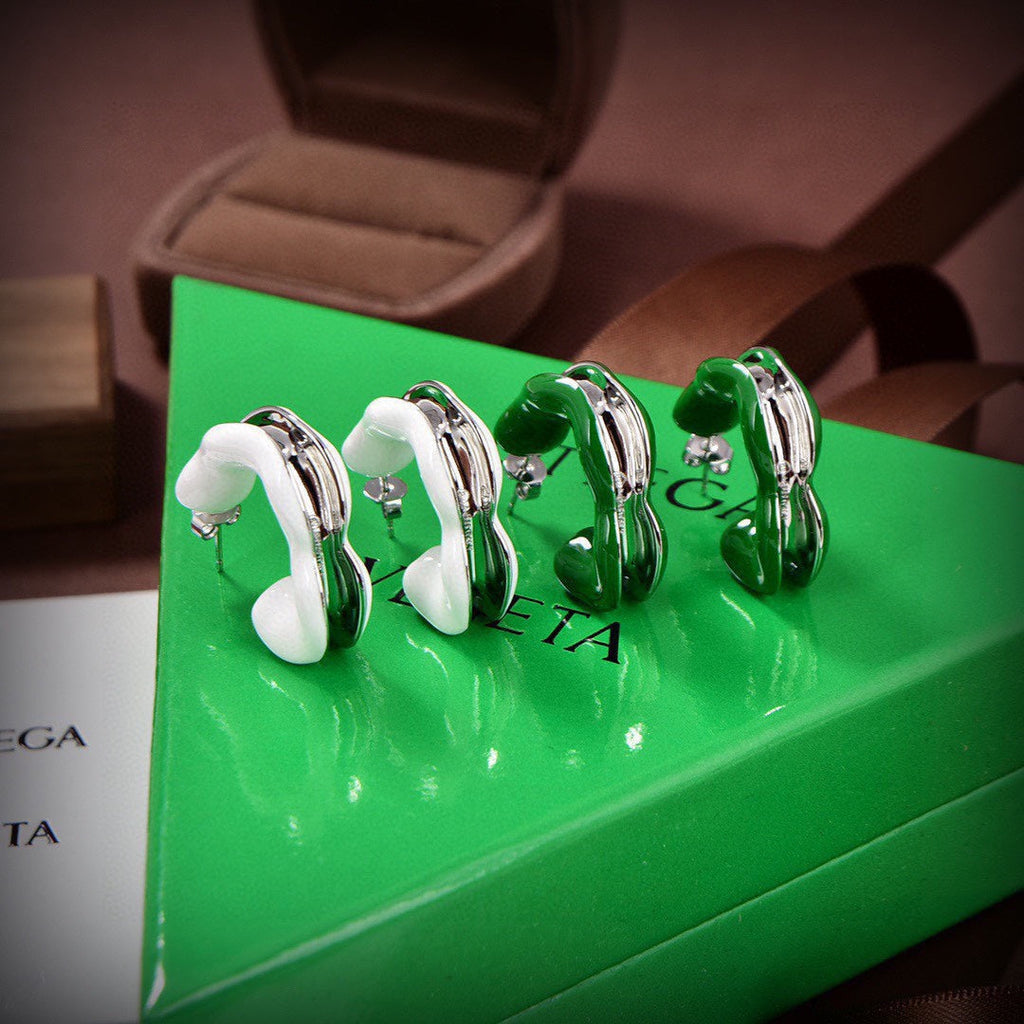 Bvlgari Color Earrings - 18K White Gold