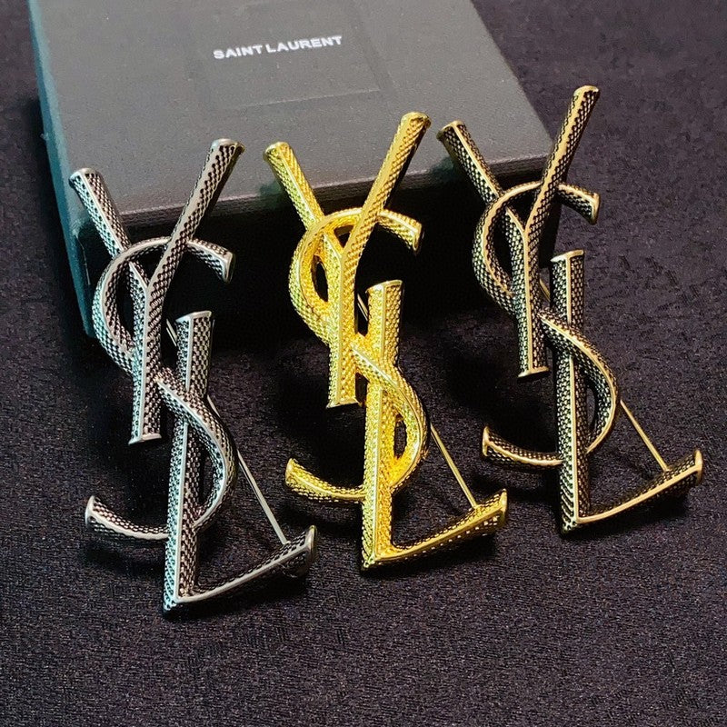 YSL Three Color Brooch