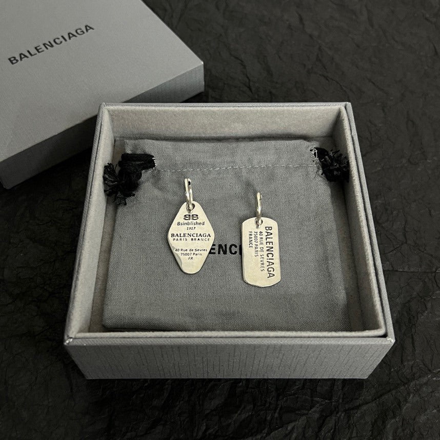 Balenciaga Plate Earrings - 18K Gold