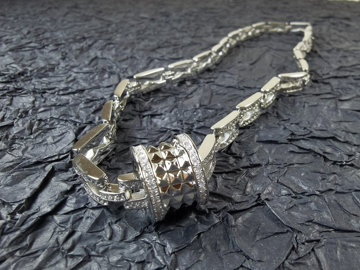 B.zero1 Diamonds Chain Link Necklace - 18K Gold