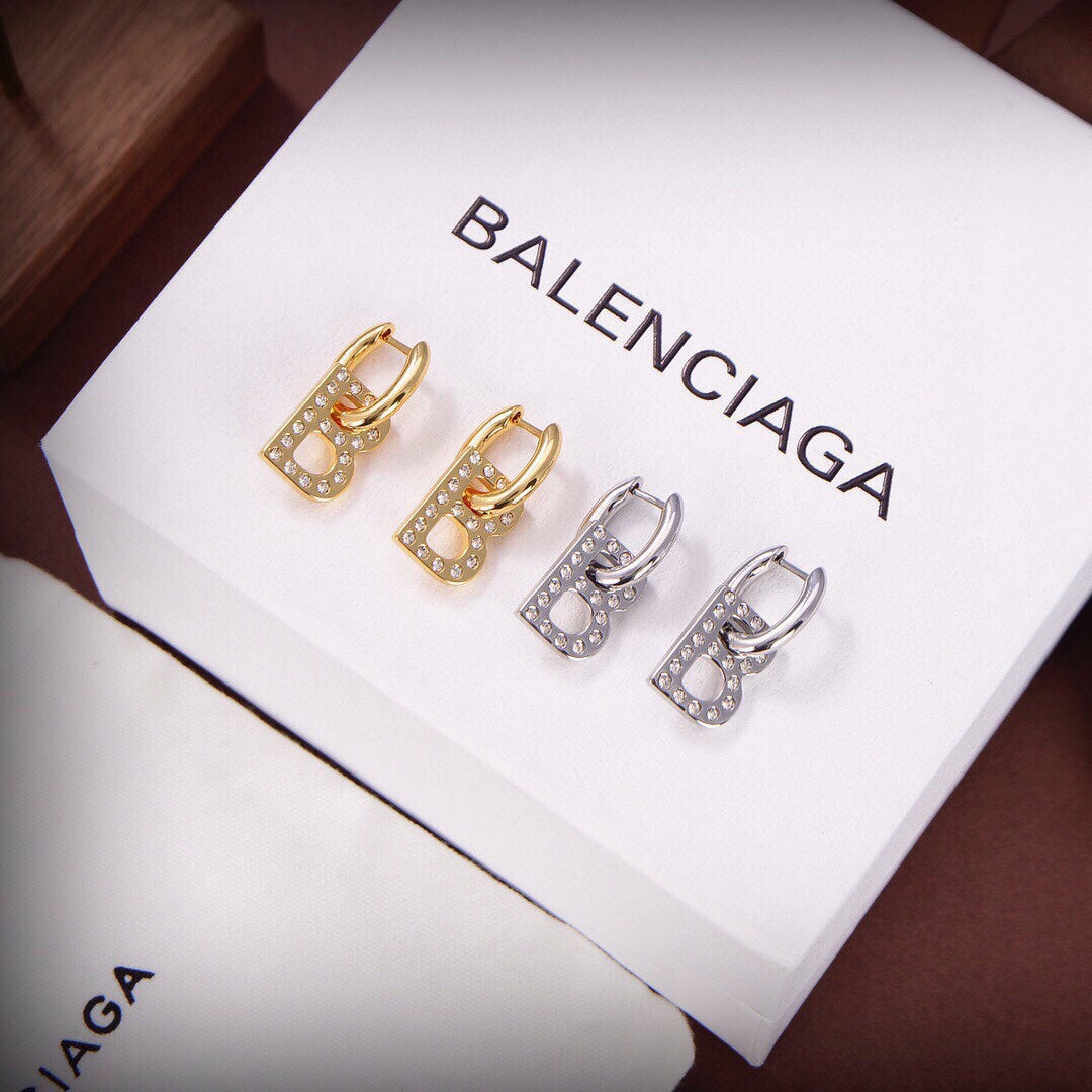 Balenciaga Chain XS Earrings - 18K Yellow Gold