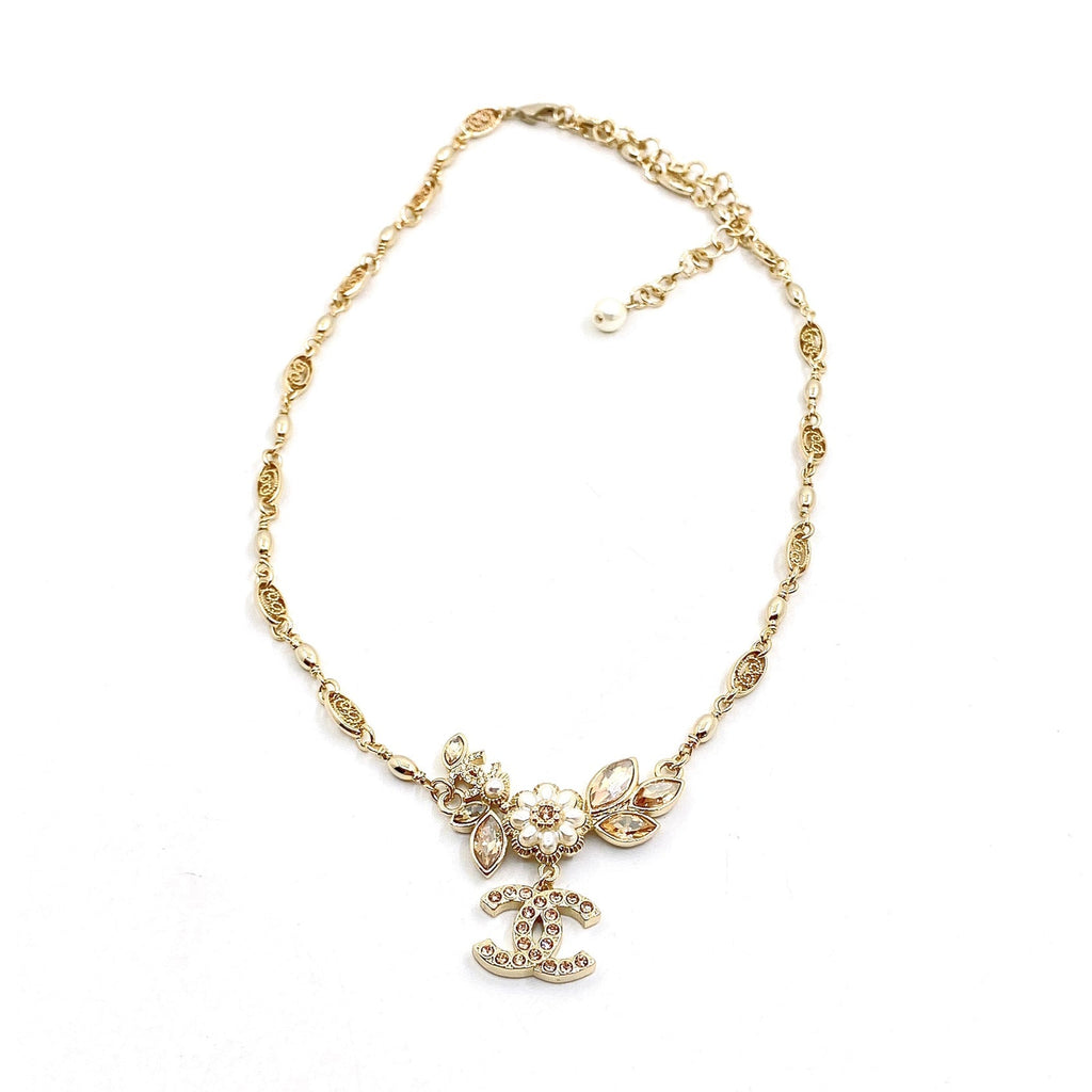 Chanel Flower Pendant Necklace