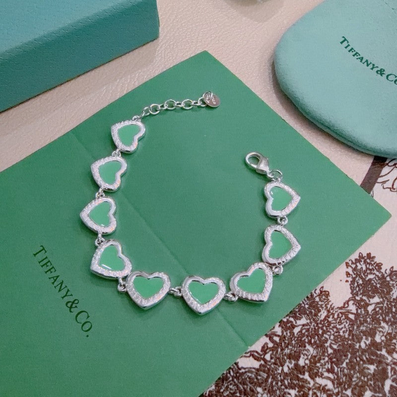 Return to Tiffany Blue Heart Tag Bracelet - 18K White Gold