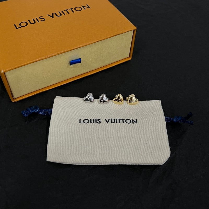 Louis Vuitton Heart Earrings - 18K Gold