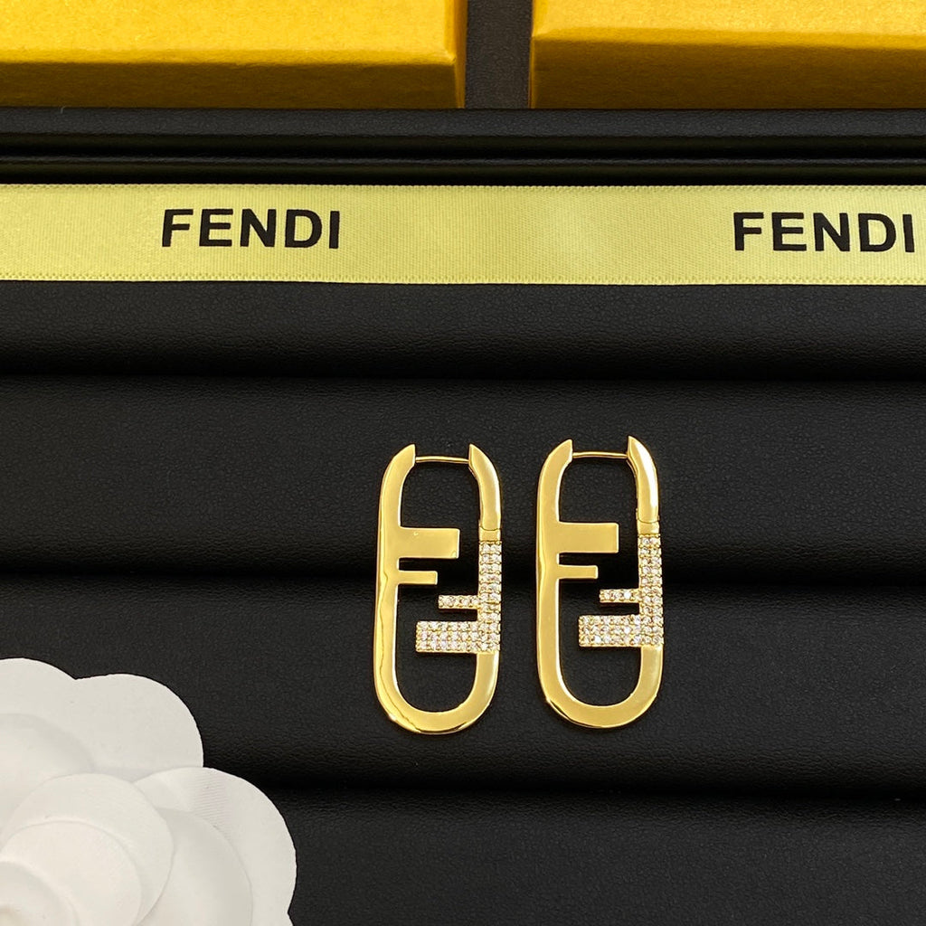 Fendi OLock Earrings - 18K Gold
