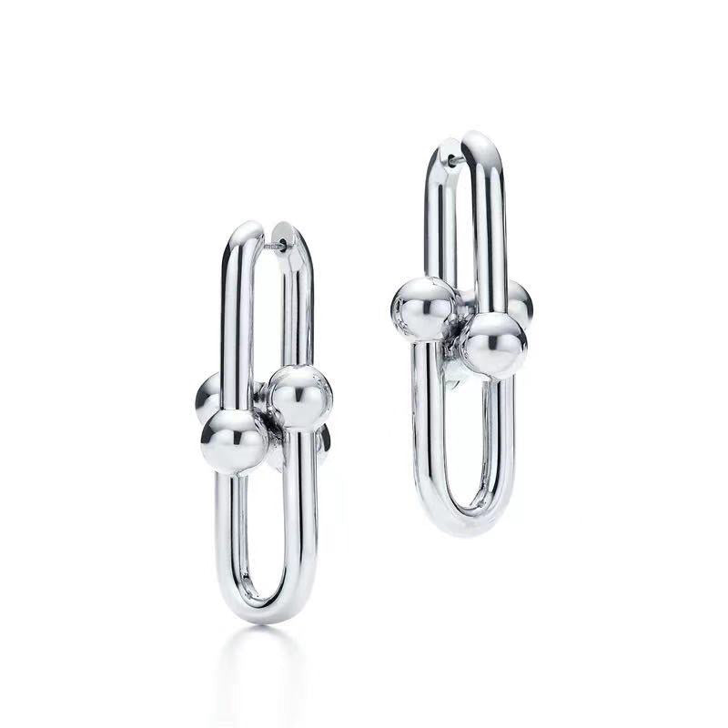 Tiffany HardWear Extra Large Link Earrings - 18K Gold