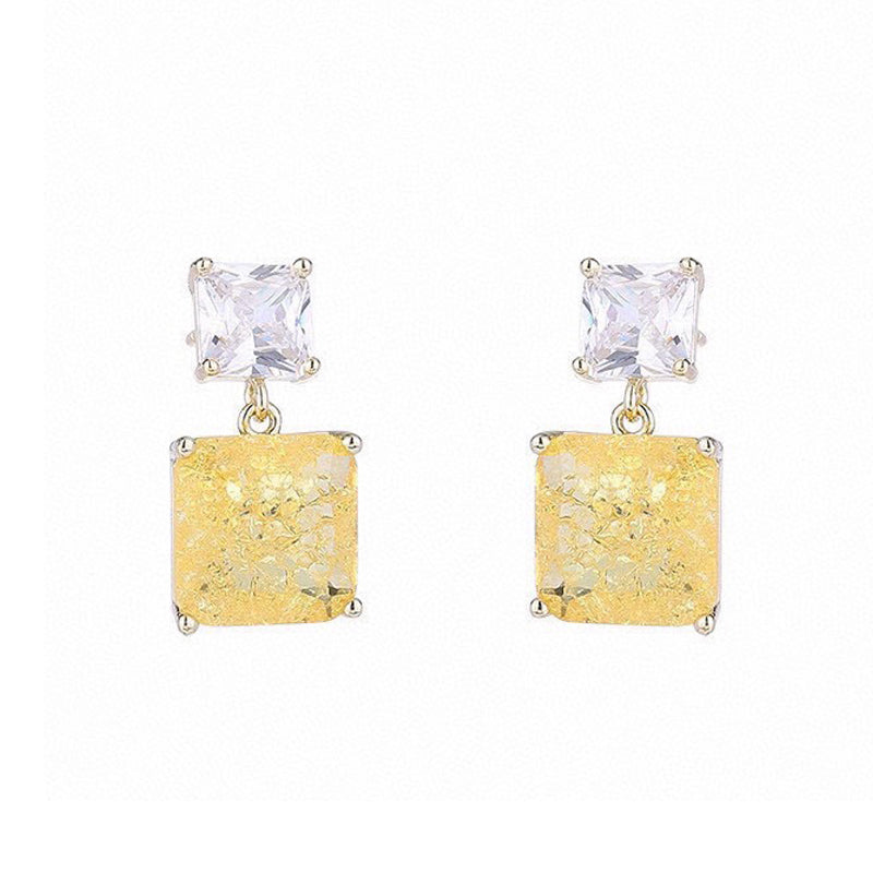 Bvlgari Crystal Earrings - 18K Yellow Gold