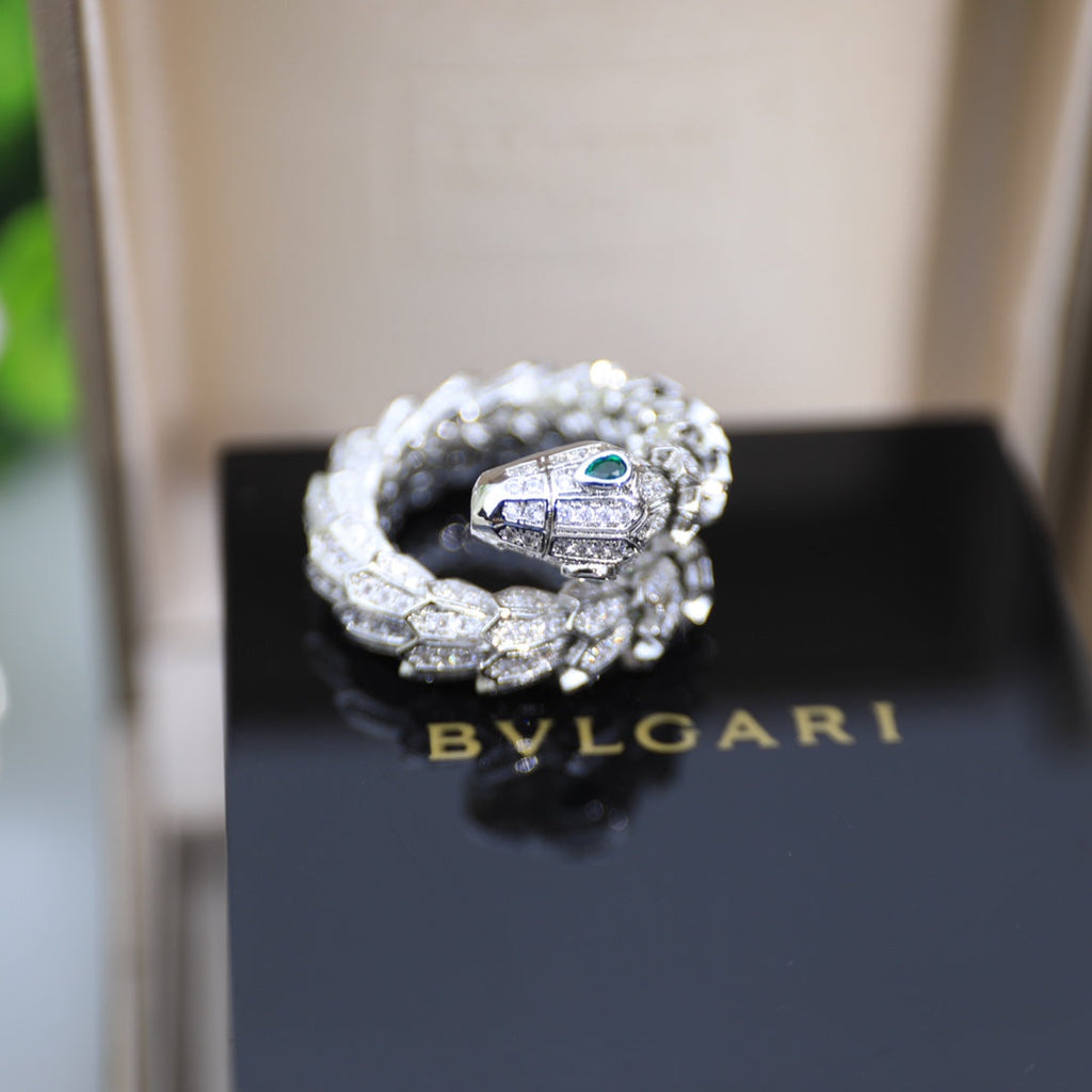Bvlgari Serpenti Tubolari Ring - 18K White Gold