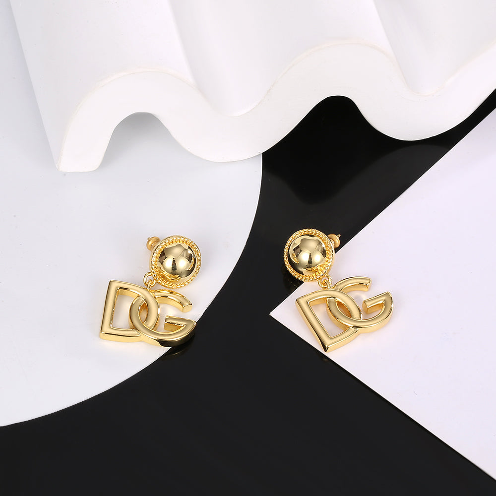 DG Earrings - 18K Yellow Gold
