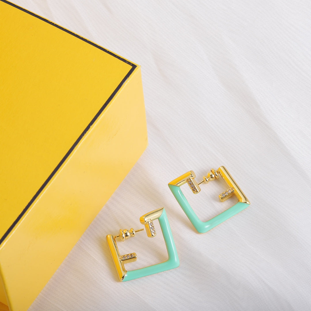Fendi Vintage Earrings - 18K Yellow Gold