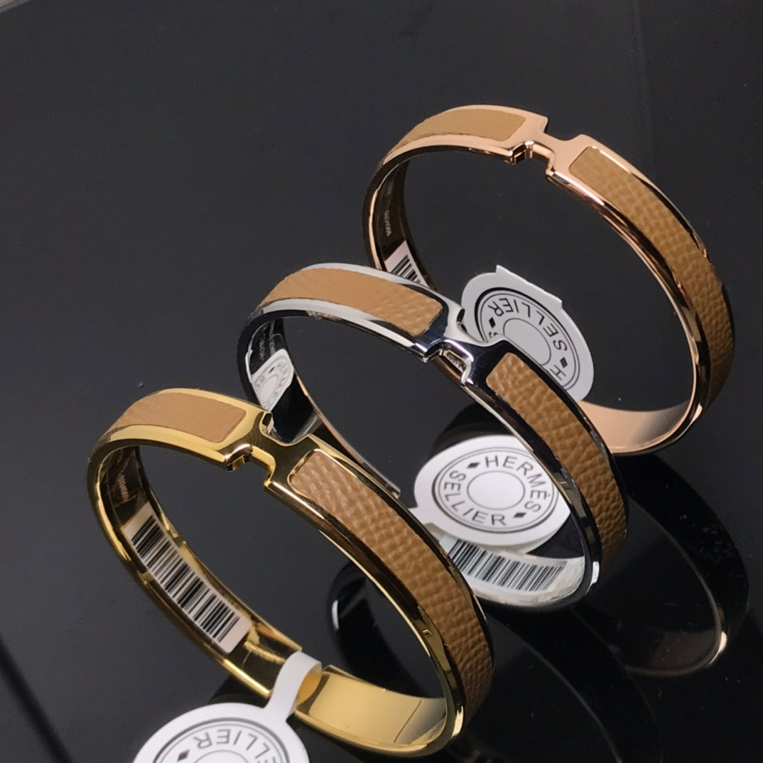 Hermes Olympe Brown Bracelet