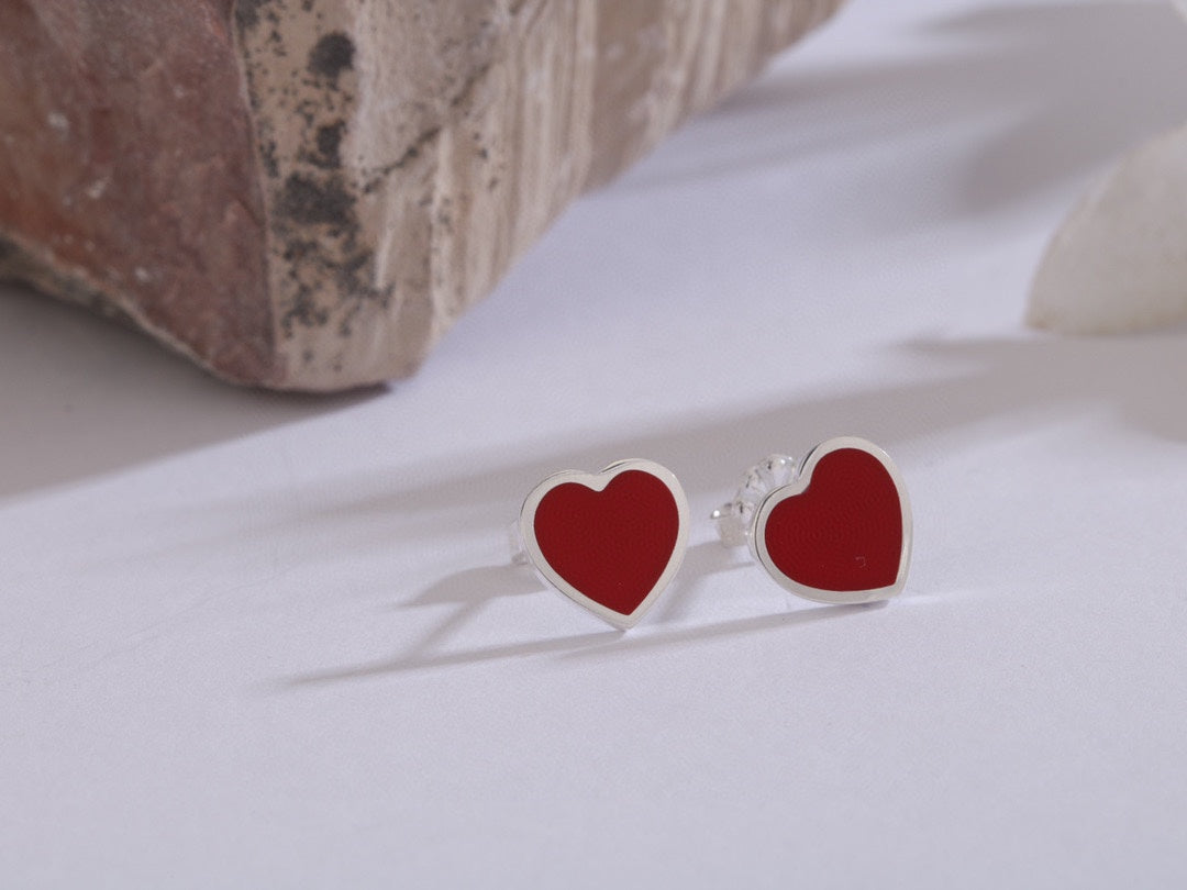 Return to Tiffany Heart Earrings - 18K White Gold