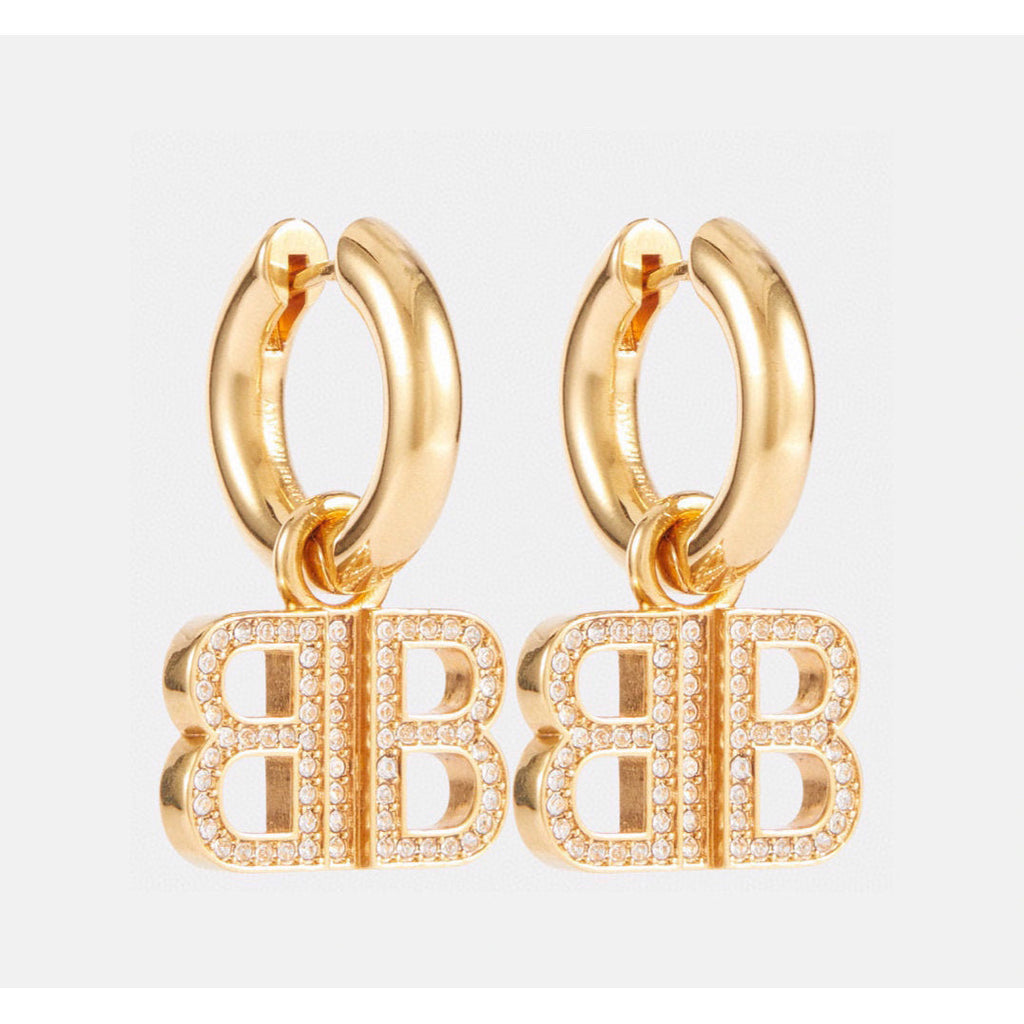 Balenciaga Pendant Earrings - 18K Gold