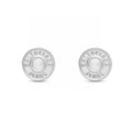 Balenciaga Circle Earrings - 18K White Gold