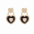 Bvlgari Heart Diamond Earrings - 18K Yellow Gold