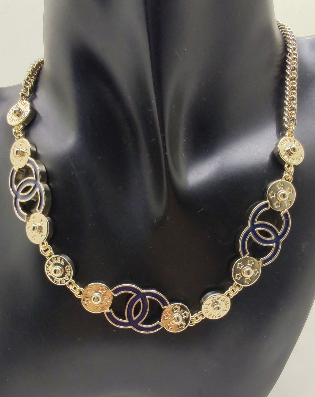 Chanel Blue Choker Necklace