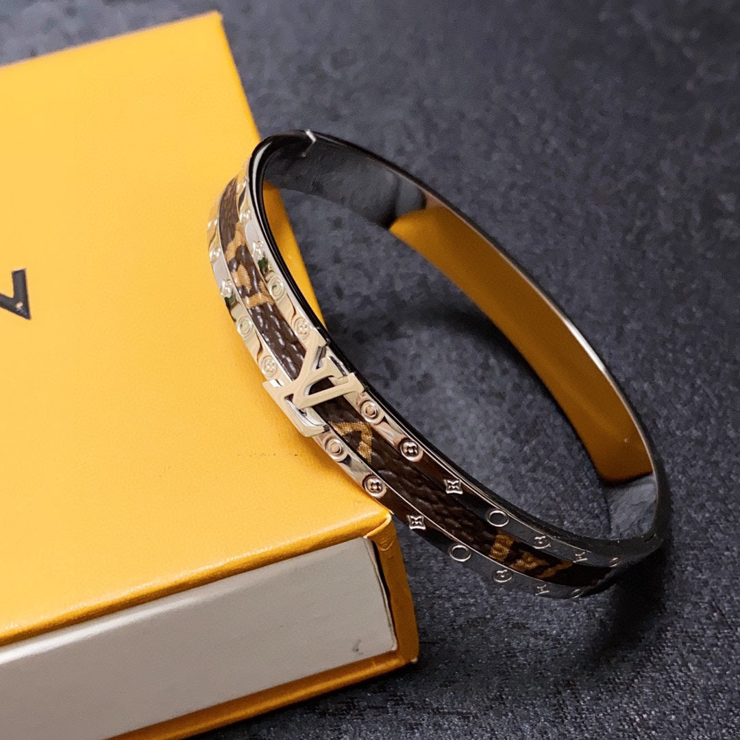 Louis Vuitton Leather Vintage Bracelet