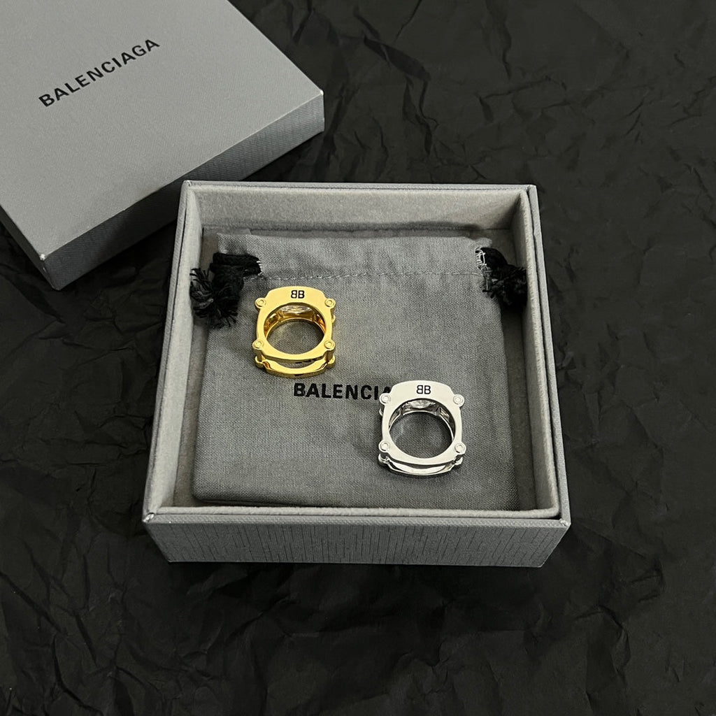 Balenciaga Crystal Ring - 18K Gold