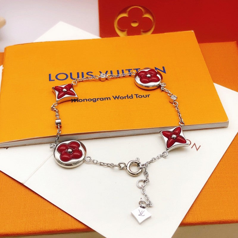 Louis Vuitton Blossom Red Flower Bracelet
