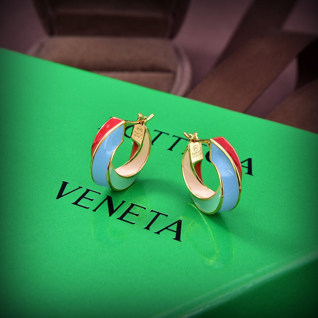 Bvlgari Twist Hoop Earrings - 18K Yellow Gold