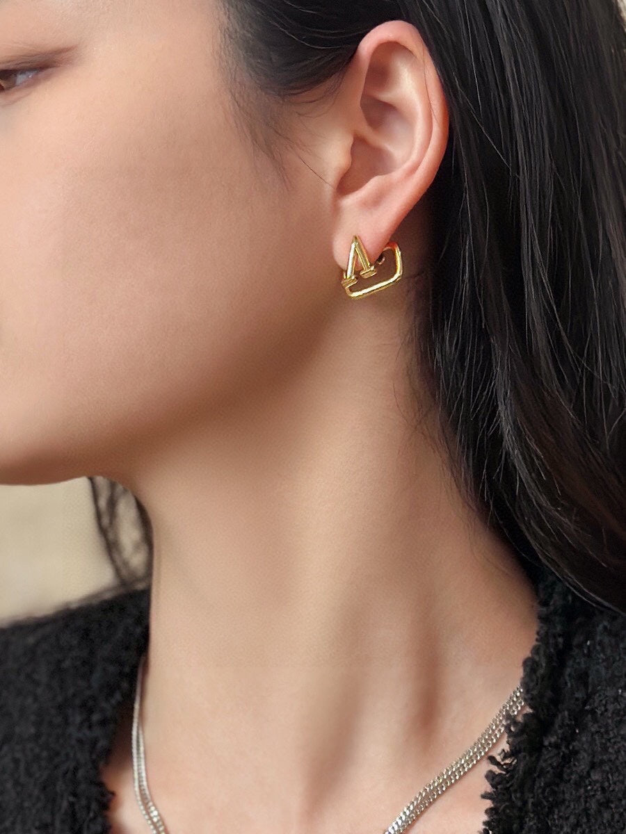 Valentino Earrings - 18K Yellow Gold